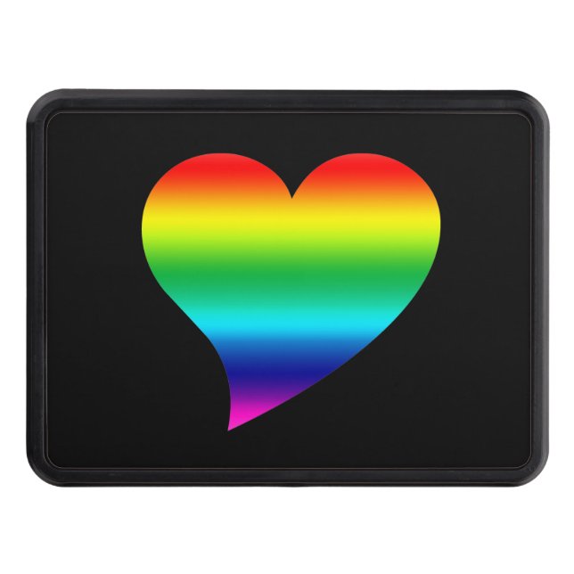 Cache Pour Crochet De Remorquage Gros orgueil arc-en-ciel lgbtq lgbt Cartier de voi (Devant)