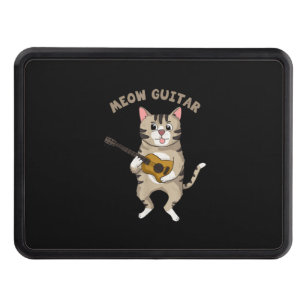 Cache Pour Crochet De Remorquage Guitariste Meow Guitare Cute Chat Jouer Guitare No