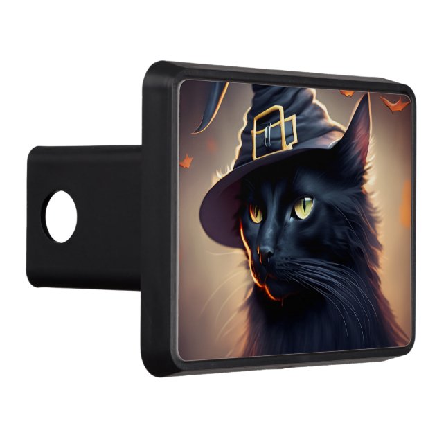 Cache Pour Crochet De Remorquage Halloween de chat noir (Droite)