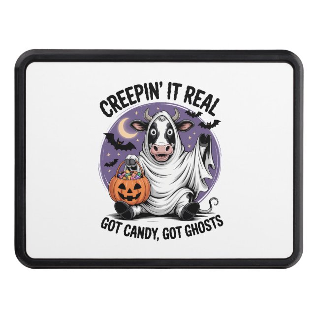 Cache Pour Crochet De Remorquage Halloween de la vache à Creepin (Devant)