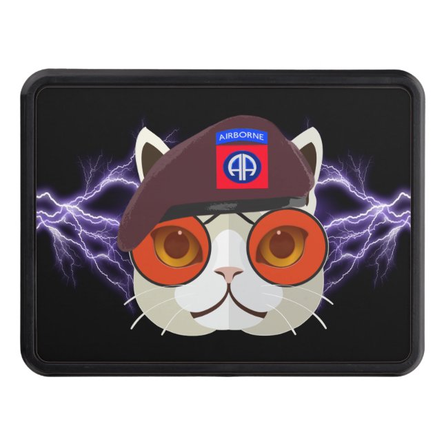 Cache Pour Crochet De Remorquage Hitch Cover de la 82e division aéroportée "Trop Co (Devant)