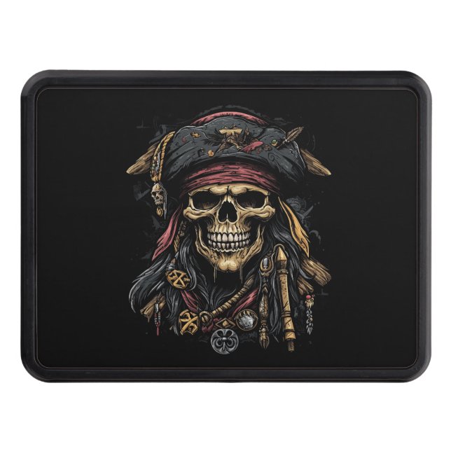 Cache Pour Crochet De Remorquage Hitch Mascot Pirate (Devant)