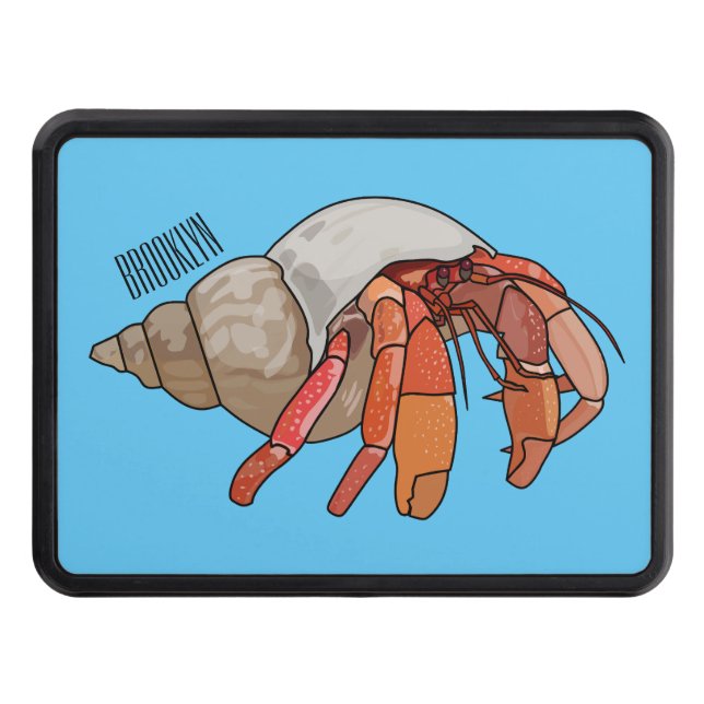 Cache Pour Crochet De Remorquage Illustration de crabe ermite (Devant)