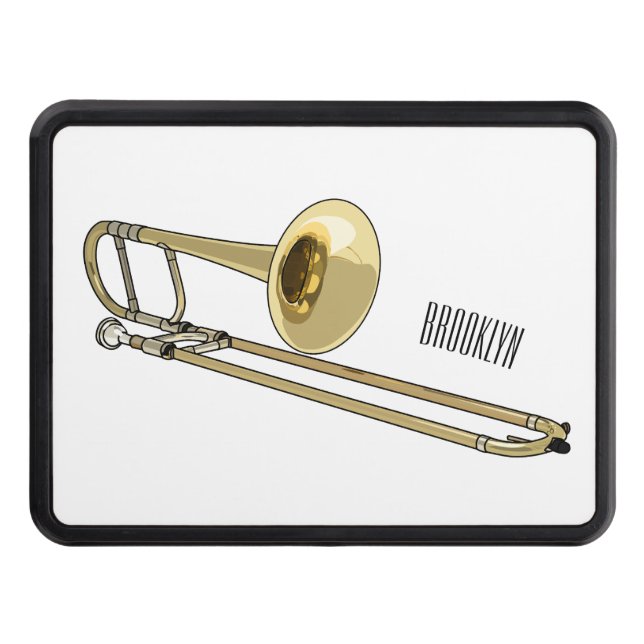 Cache Pour Crochet De Remorquage Illustration de dessin animé de Trombone (Devant)