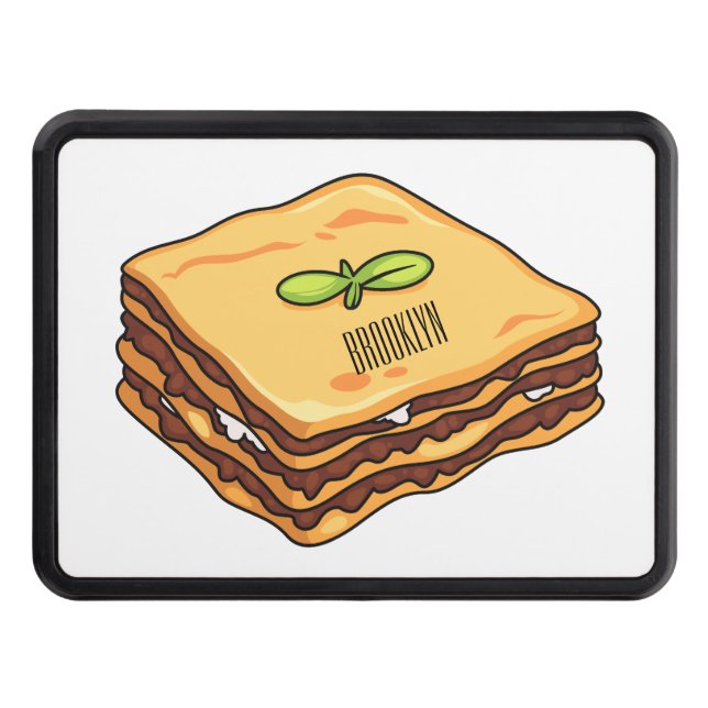 Cache Pour Crochet De Remorquage Illustration de Lasagna (Devant)
