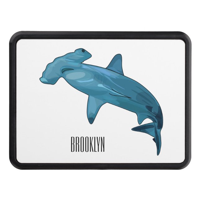 Cache Pour Crochet De Remorquage Illustration de requin marteau (Devant)