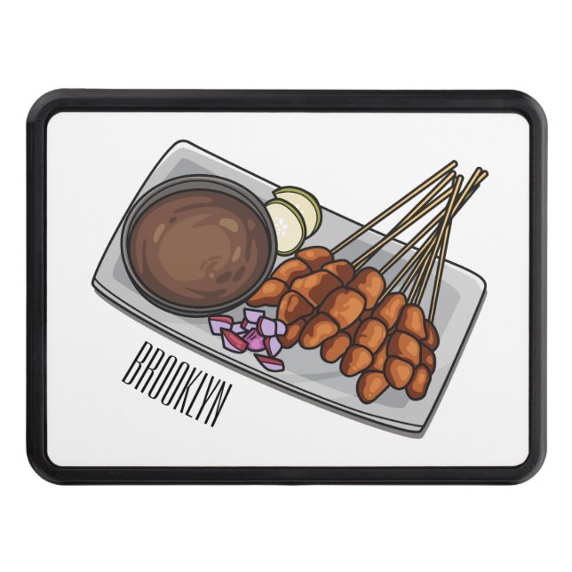 Cache Pour Crochet De Remorquage Illustration de Satay (Devant)
