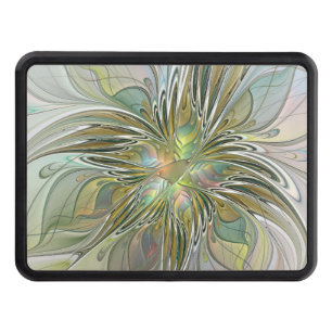 Cache Pour Crochet De Remorquage Imaginaire Floral Fleur Art Fractal Moderne Avec O