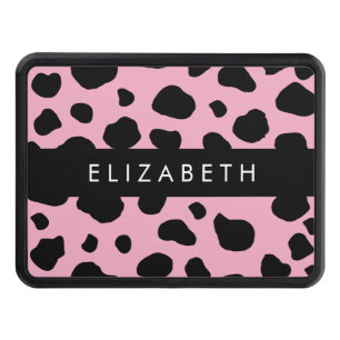 Cache Pour Crochet De Remorquage Impression De Vache, Spots De Vache, Vache Rose, V