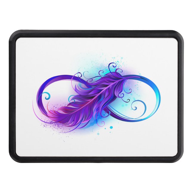 Cache Pour Crochet De Remorquage Infinity with purple feather (Devant)