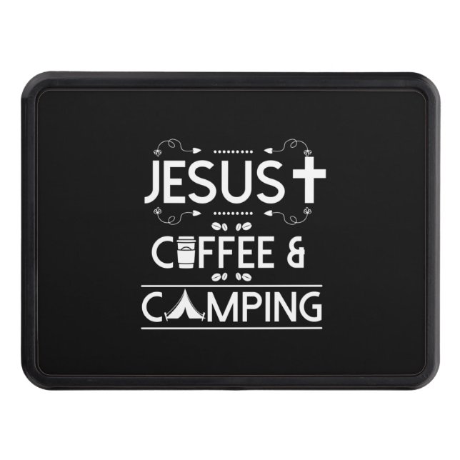 Cache Pour Crochet De Remorquage Jesus Café Et Camping (Devant)
