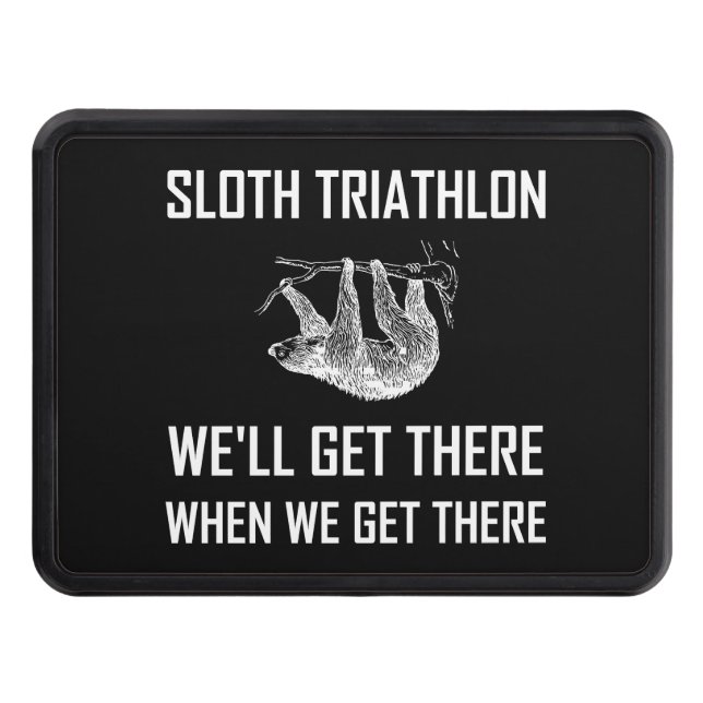 Cache Pour Crochet De Remorquage Le triathlon de paresse y arrivent drôle (Devant)