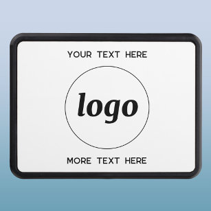 Cache Pour Crochet De Remorquage Logo Simple Avec Entreprise Texte
