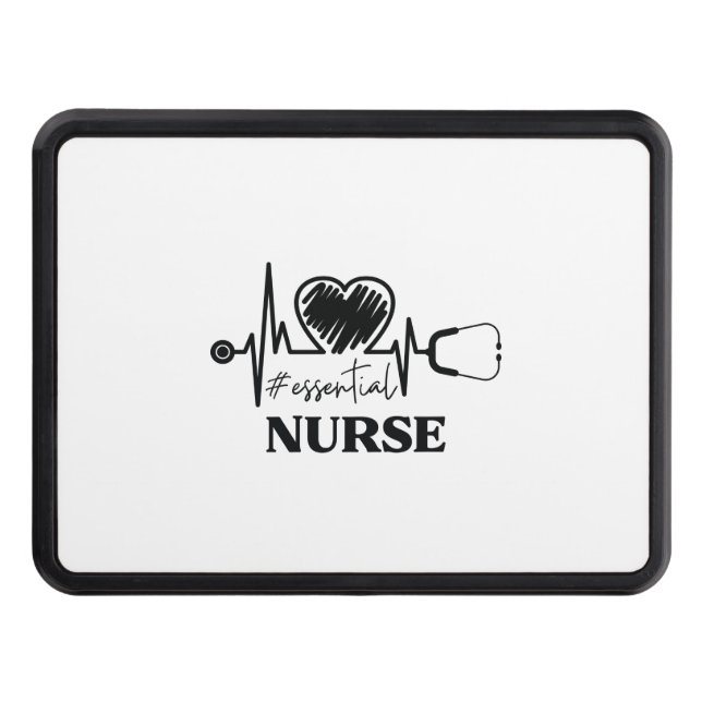 Cache Pour Crochet De Remorquage Lucky to Be Nurse Rainbow Nurse (Devant)