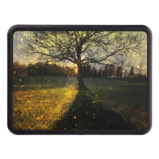 Cache Pour Crochet De Remorquage Magical fireflies dreamy landscape (Devant)