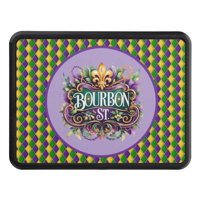 Cache Pour Crochet De Remorquage Mardi Gras Hitch Cover (Devant)