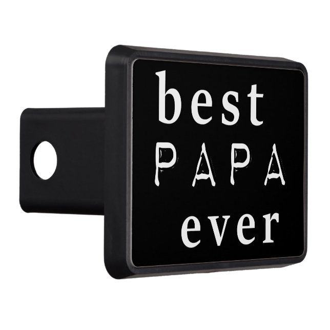 CACHE POUR CROCHET DE REMORQUAGE MEILLEUR PAPA JAMAIS (Droite)