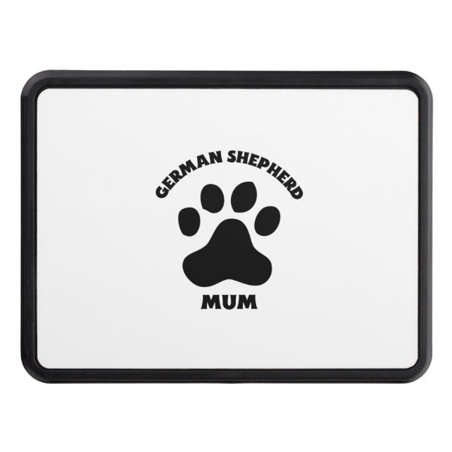 Cache Pour Crochet De Remorquage mère berger allemande (Devant)