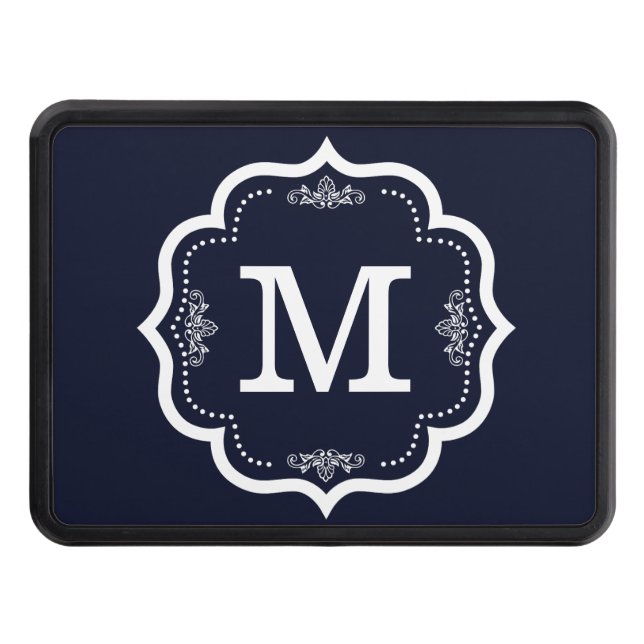 Cache Pour Crochet De Remorquage Monogramme bleu   de marine (Devant)
