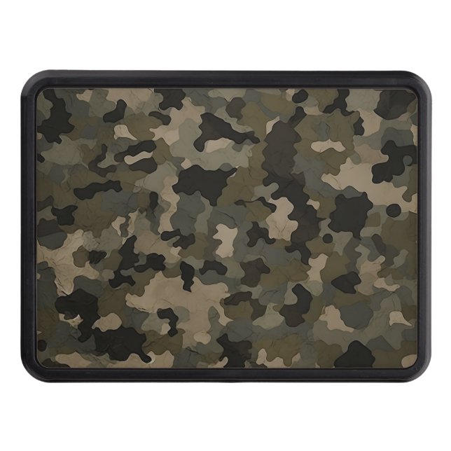 Cache Pour Crochet De Remorquage Motif de camouflage militaire (Devant)