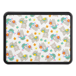 Cache Pour Crochet De Remorquage Motif De Llamas, Cute Llamas, Alpacas, Fleurs