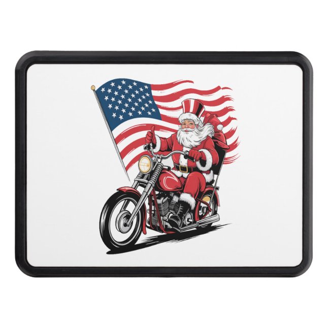 Cache Pour Crochet De Remorquage Motocyclette Patriotique Oncle Sam (Devant)