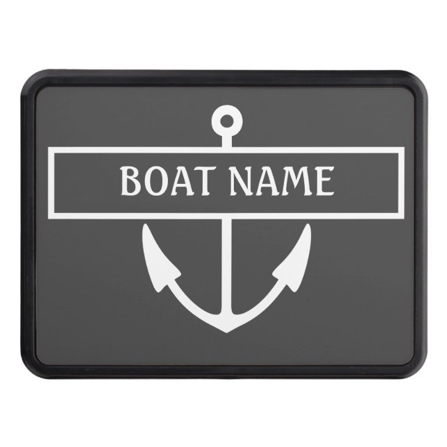 Cache Pour Crochet De Remorquage Nom du bateau Ancre Hitch Cover (Devant)