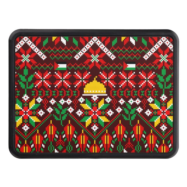 Cache Pour Crochet De Remorquage Palestine Tatreez Broderie traditionnelle (Devant)