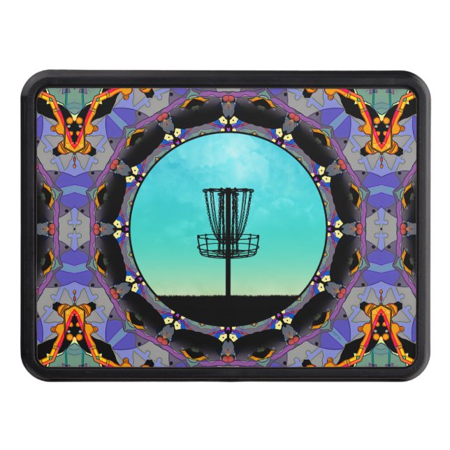 Cache Pour Crochet De Remorquage Panier Abstrait Disk Golf 3 (Devant)
