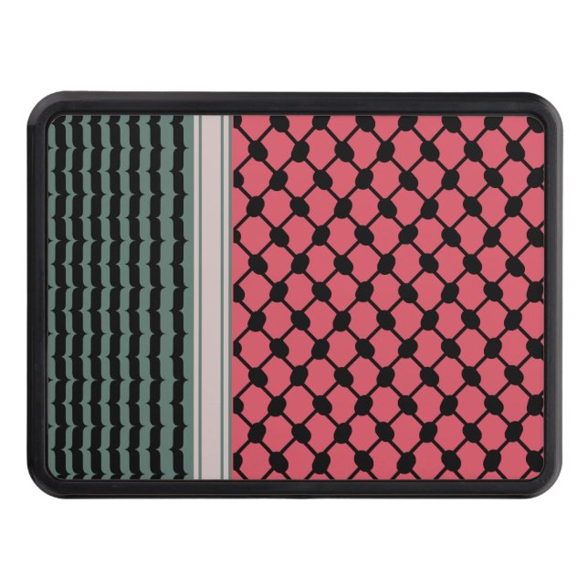 Cache Pour Crochet De Remorquage Pastèque palestinienne Hatta Keffiyeh Kufiya Folk (Devant)