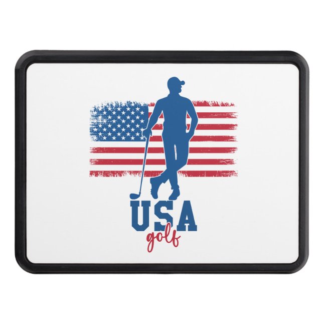 Cache Pour Crochet De Remorquage Patriotic Golf USA (Devant)