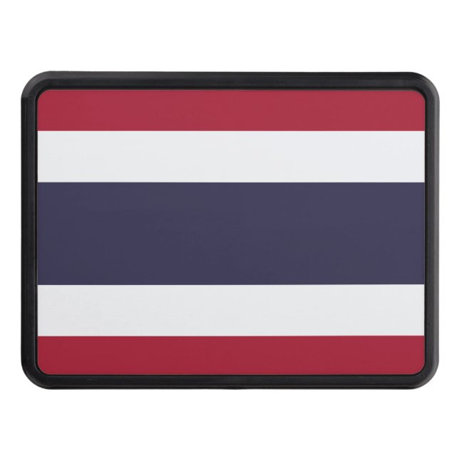 Cache Pour Crochet De Remorquage Patriotic hitch cover with Flag of Thailand (Devant)