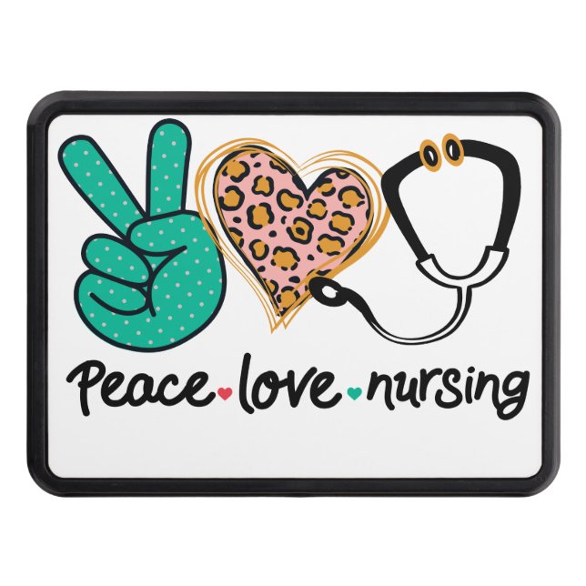 Cache Pour Crochet De Remorquage Peace Love Nuring (Devant)