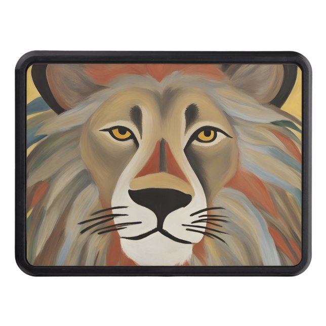 Cache Pour Crochet De Remorquage Peinture de lion (Devant)