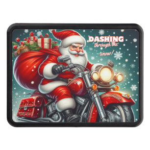 Cache Pour Crochet De Remorquage Père Noël en moto