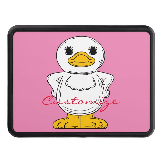 Cache Pour Crochet De Remorquage Petit canard blanc debout Thunder_Cove (Devant)