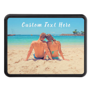 Cache Pour Crochet De Remorquage Photo et texte personnalisés - Votre propre design