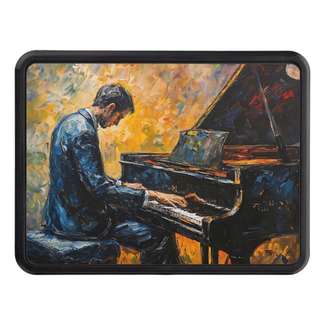 Cache Pour Crochet De Remorquage Piano Player - Peinture à l'huile (Devant)