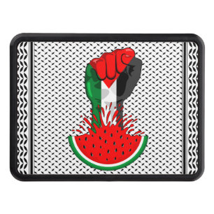 Cache Pour Crochet De Remorquage Poing de résistance palestinienne sur le symbole d