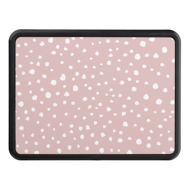 Cache Pour Crochet De Remorquage Points Dalmatiens Rose, Points Dalmatiens, Impress (Devant)