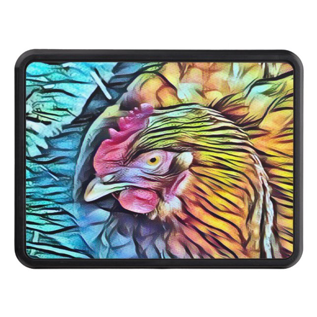 CACHE POUR CROCHET DE REMORQUAGE POULET (Devant)