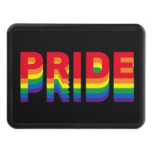 Cache Pour Crochet De Remorquage Pride lgbt lgbtq queer gay rainbow retro black