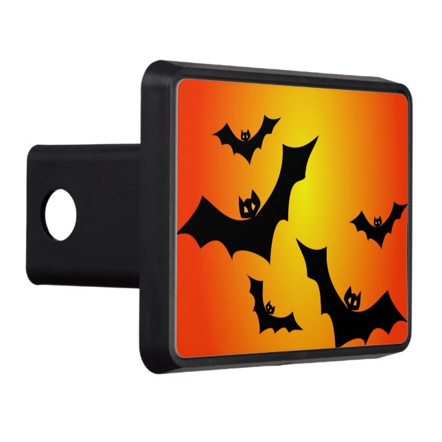 Cache Pour Crochet De Remorquage Récepteur Halloween Bats Hitch Couverture 2" (Droite)