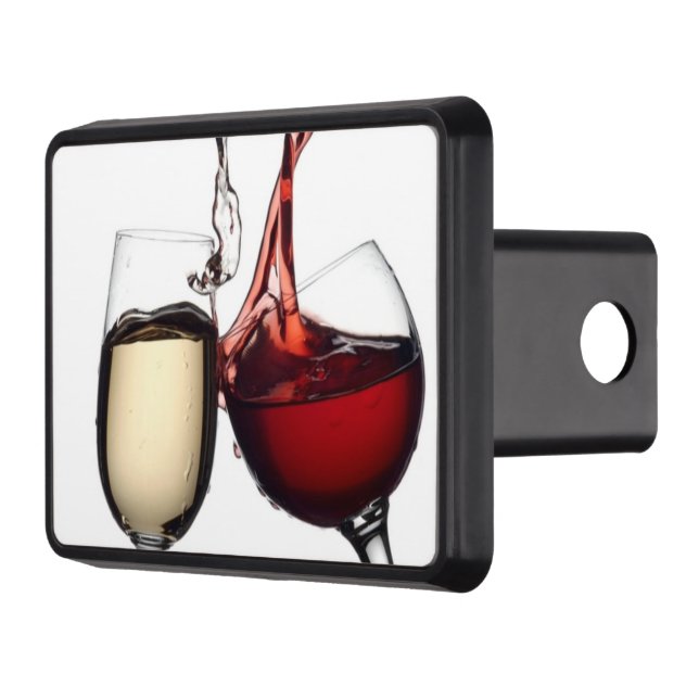 Cache Pour Crochet De Remorquage **Récepteur Hitch Cover 2"** WINE LOVER (Gauche)