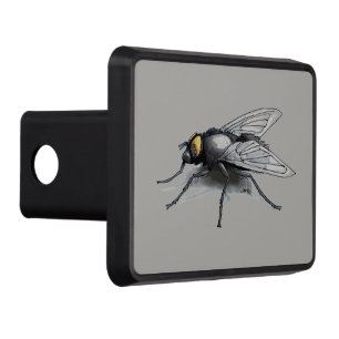 Cache Pour Crochet De Remorquage Récepteur hitch gris Fly Buddy