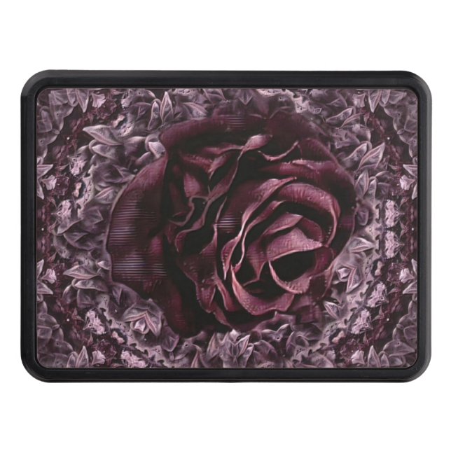 Cache Pour Crochet De Remorquage Rose Mandala (Devant)