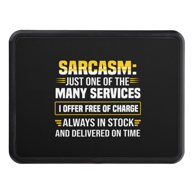 Cache Pour Crochet De Remorquage Sarcasme Un Des Nombreux Services (Devant)