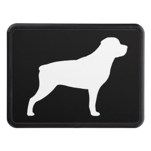 Cache Pour Crochet De Remorquage Silhouette de rottweiler