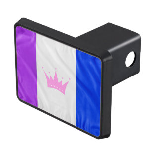 Cache Pour Crochet De Remorquage SlipperyJoe glisser le drapeau de fierté violet bl