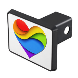 Cache Pour Crochet De Remorquage SlipperyJoe's orgueillement coeur courbes forme 3D